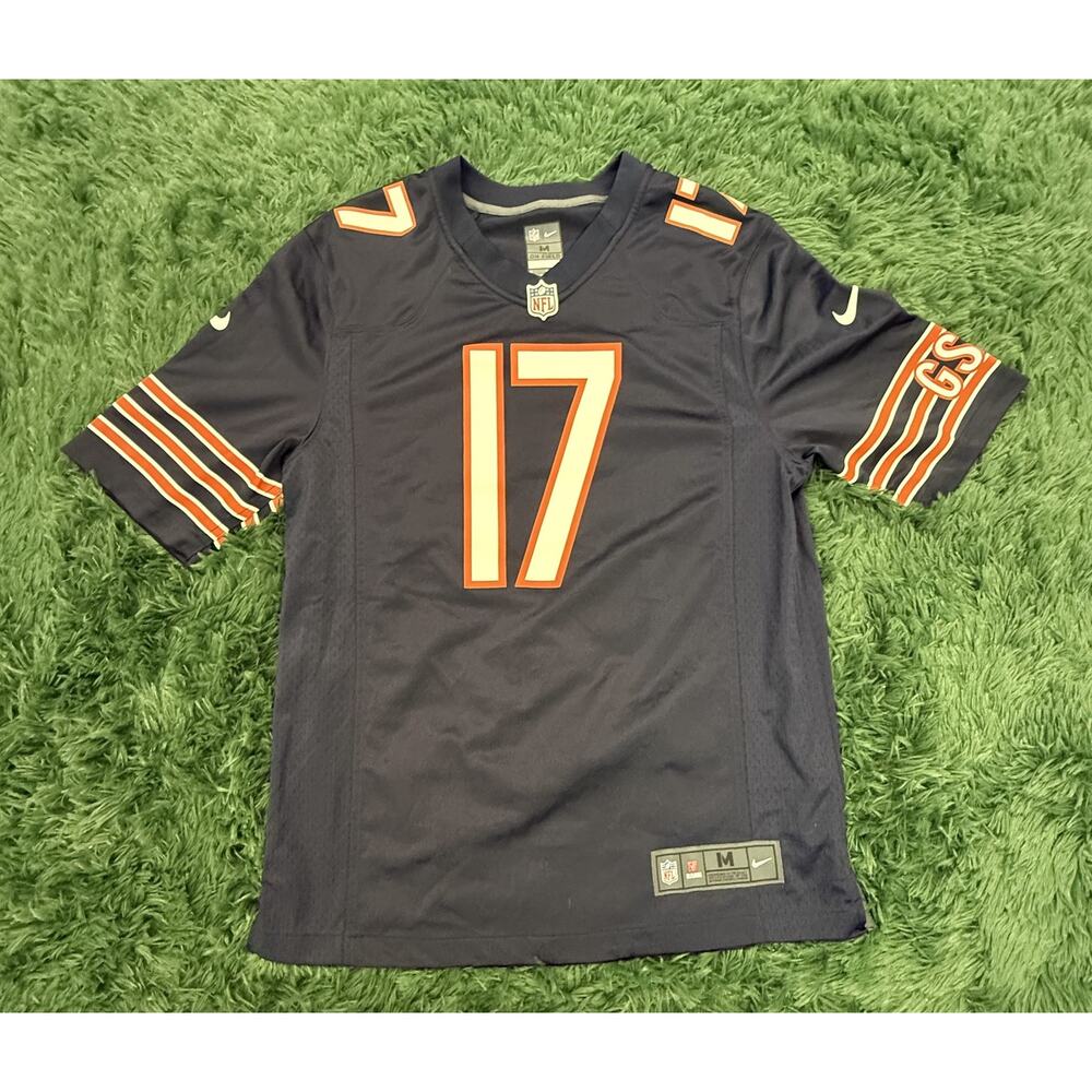 Alshon Jeffery Nike Chicago Bears NFL Football Jersey #17 Men's Size M Navy Blue